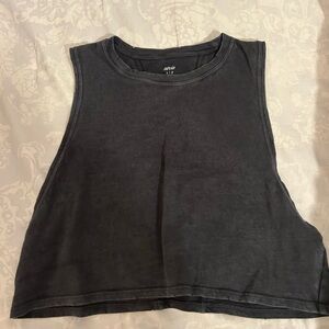 Aerie Charcoal Gray Top